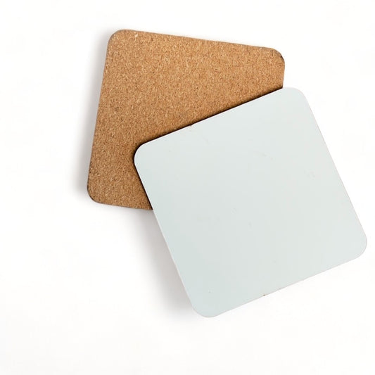 Coaster Sublimation - Square (100mm MDF with Cork Base)