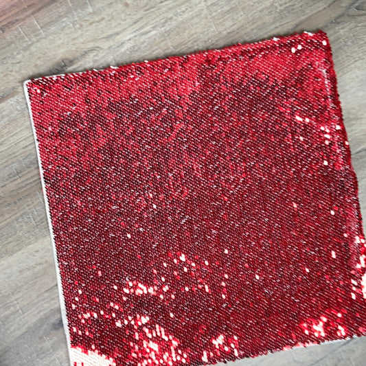 Cushion Cover Flip Sequin Sublimation - Red